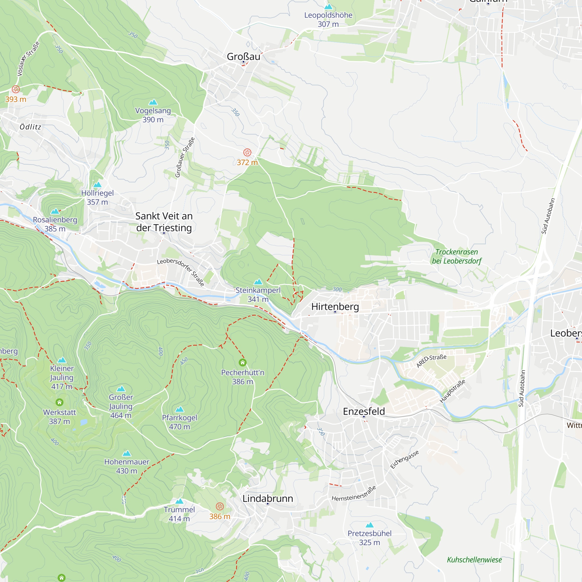 UNION Hirtenberg Leichtathletik map