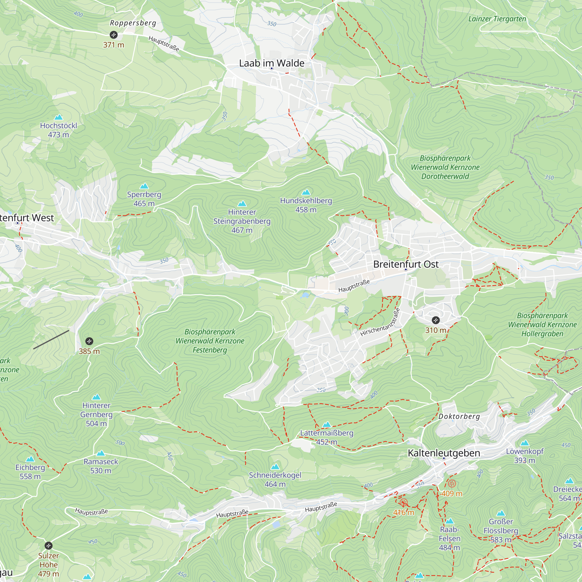 Clubhaus Golfclub Breitenfurt map
