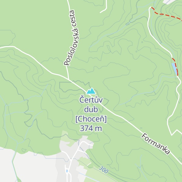Map of Čertův dub [Choceň]