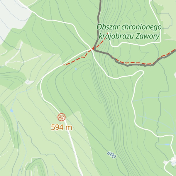 Map of Buková hora