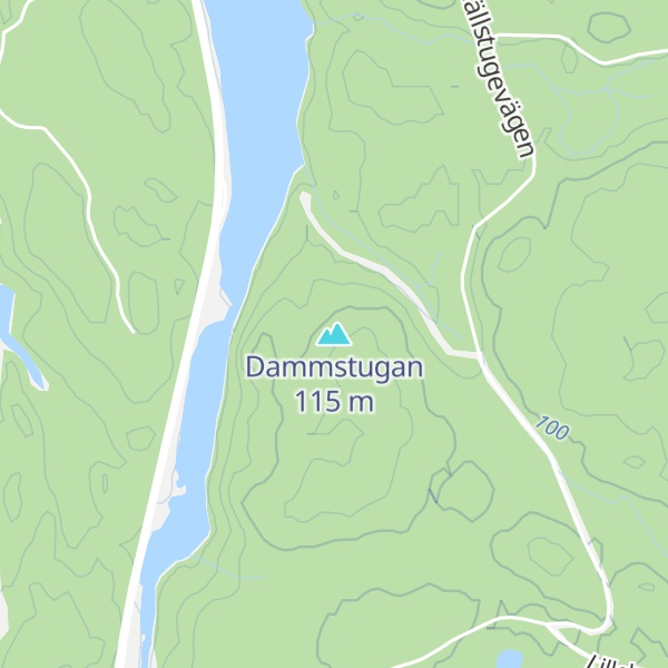 Map of Dammstugan