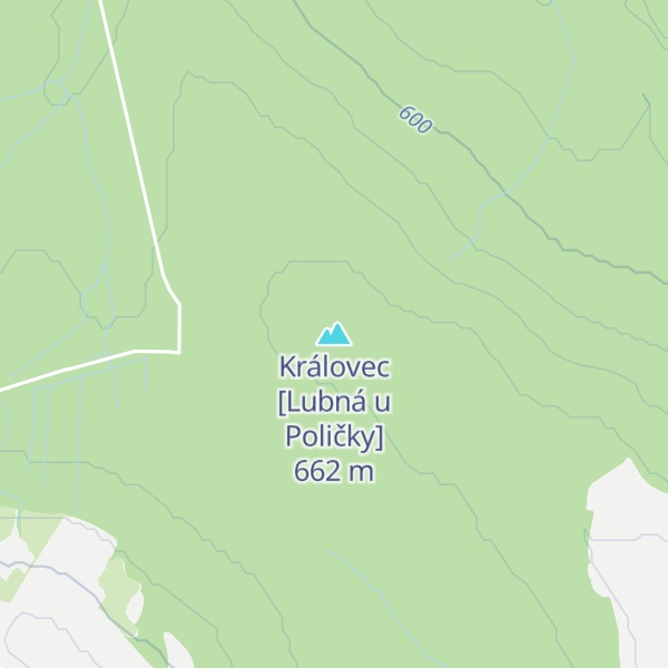 Map of Královec [Lubná u Poličky]