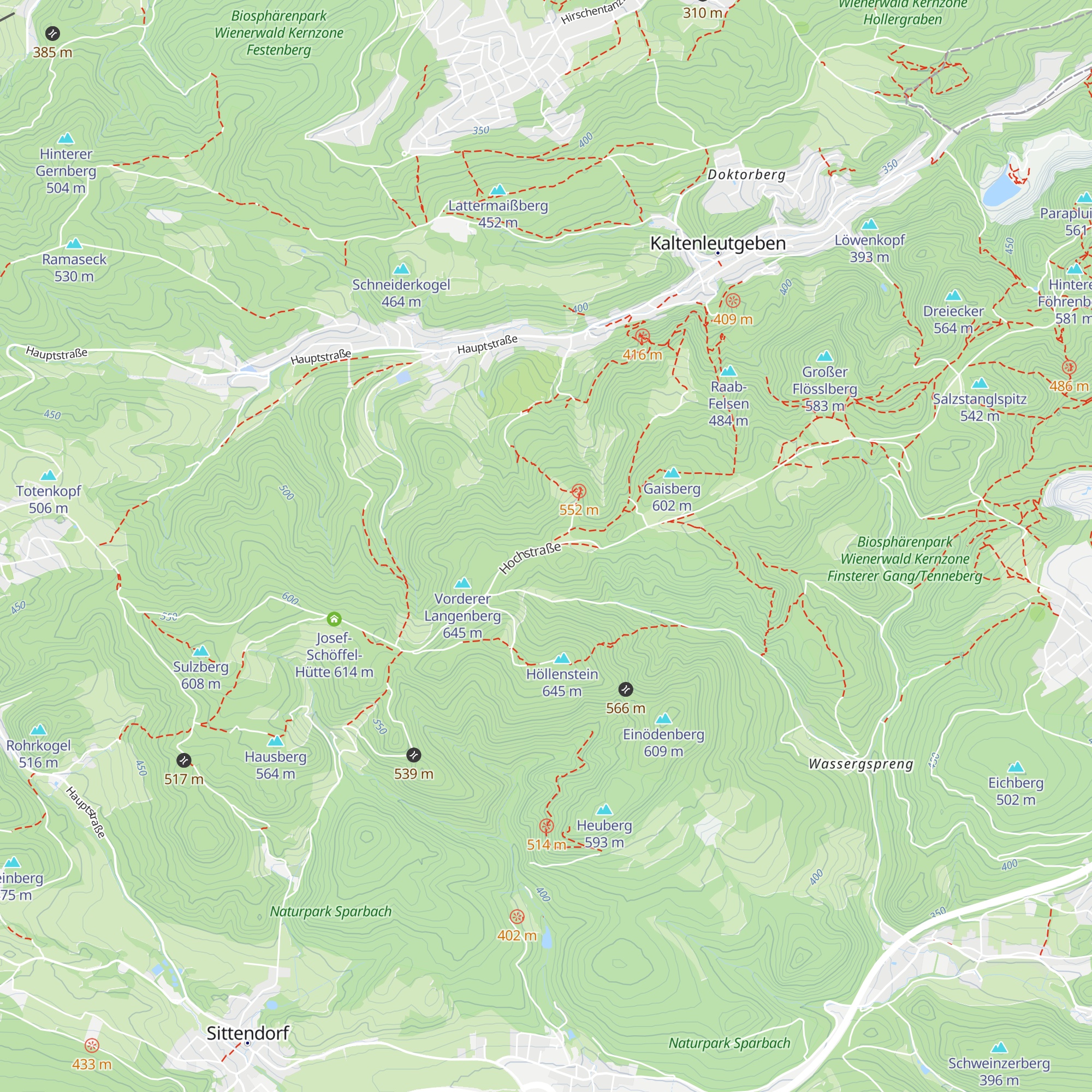 Unterstandshütte Huberram map