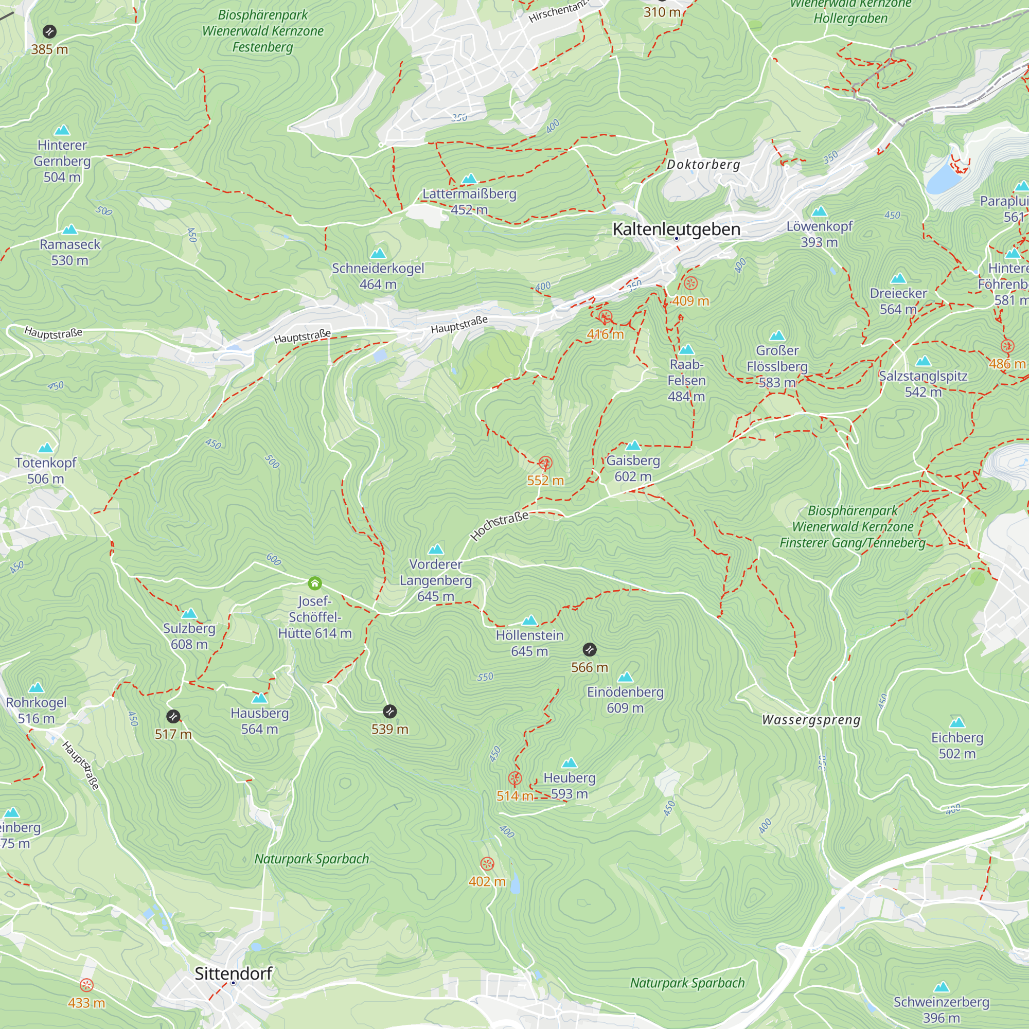 Unterstandshütte Huberram map
