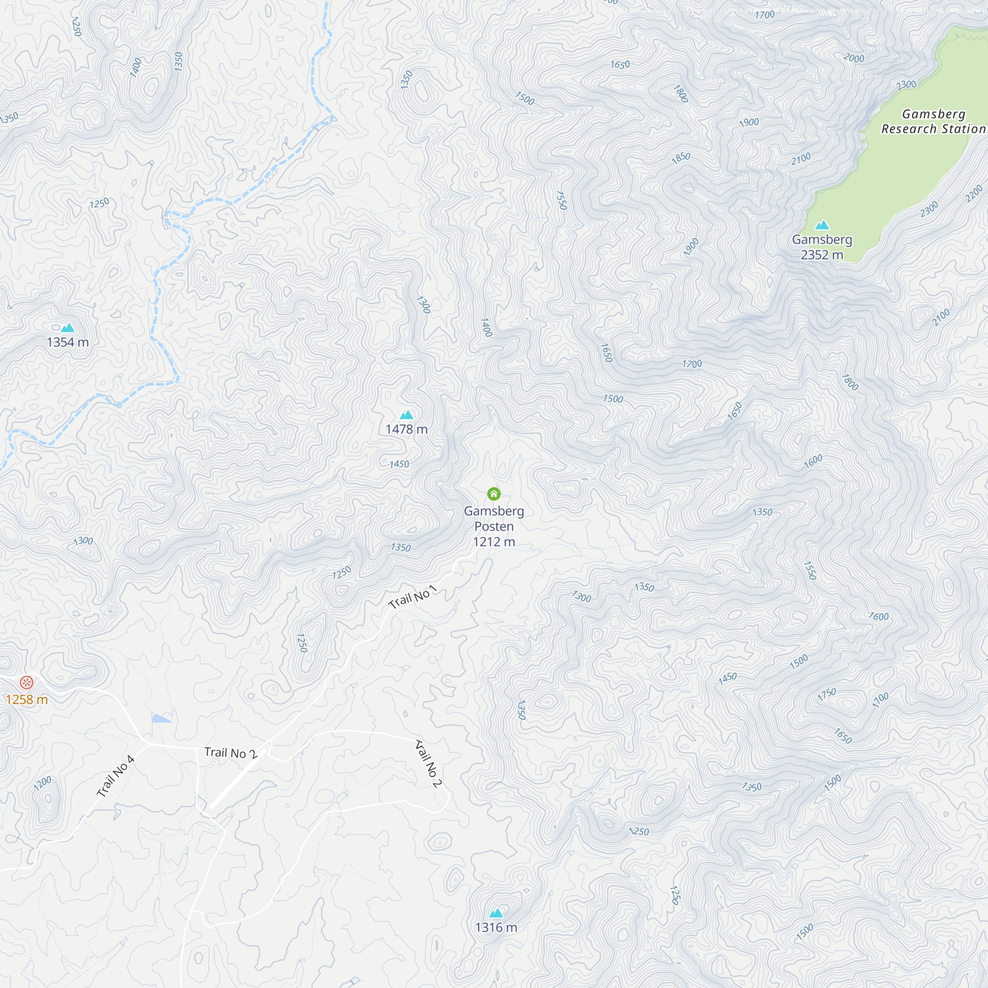 Gamsberg Posten map