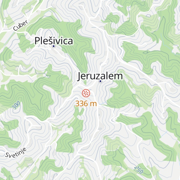 Map of Jeruzalem
