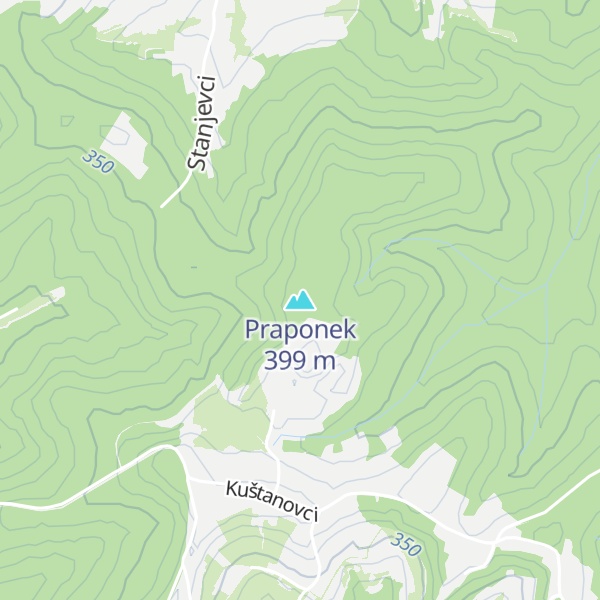 Map of Praponek