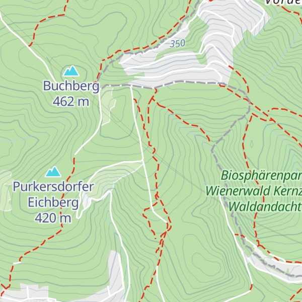 Map of Wienerwaldtunnel, Lüftungsschacht