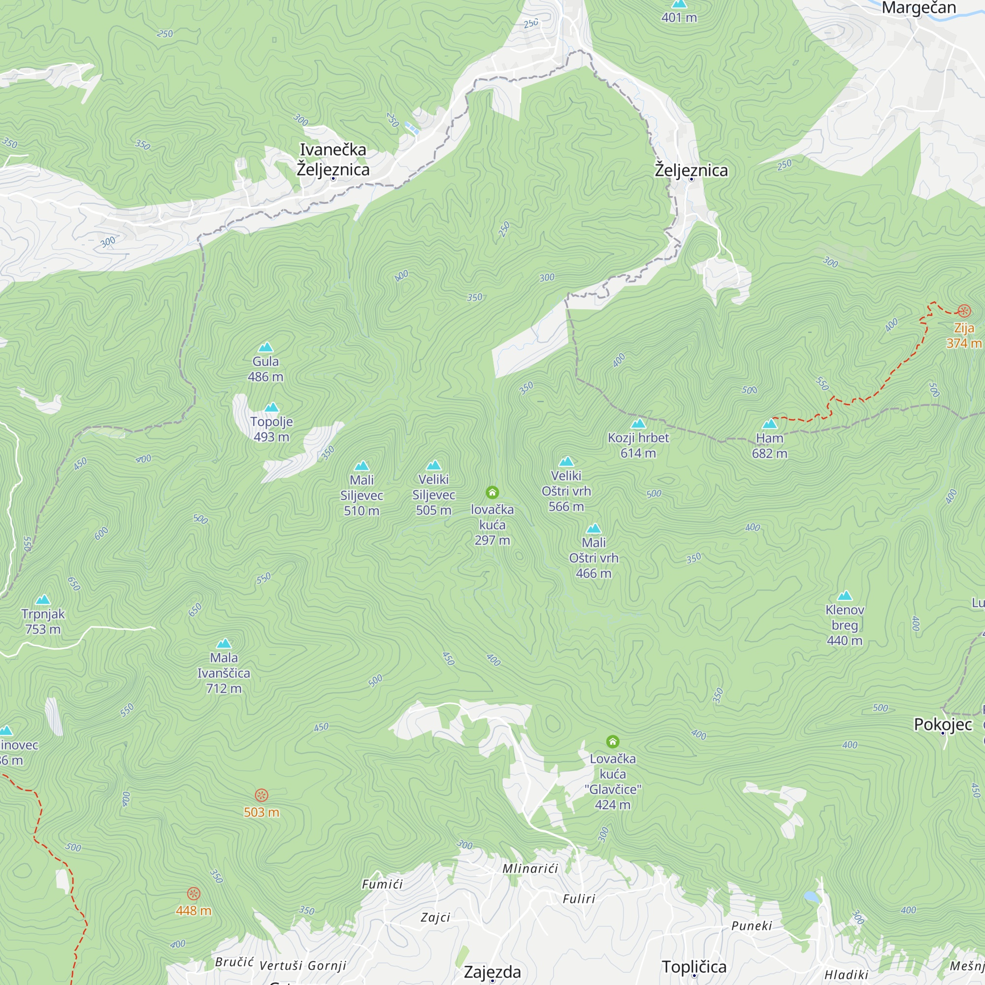 lovačka kuća map