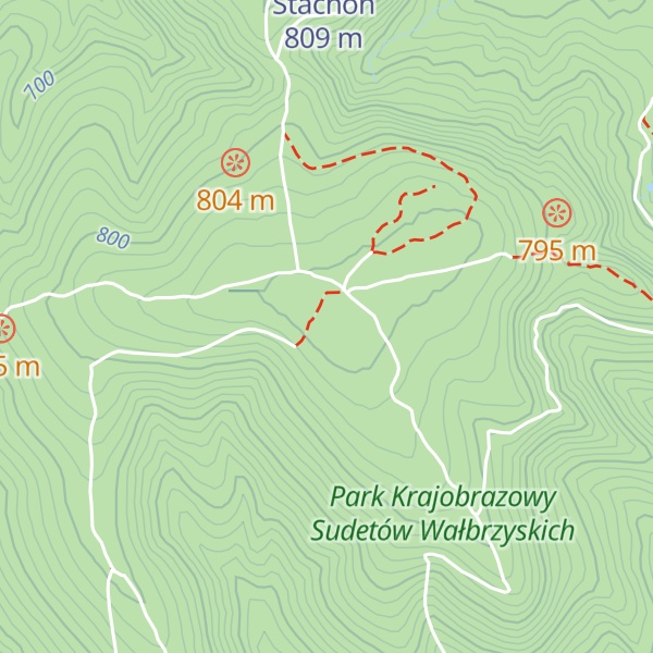 Map of Lesista Wielka