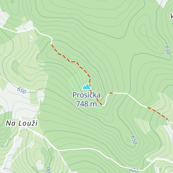 Map of Prosíčka