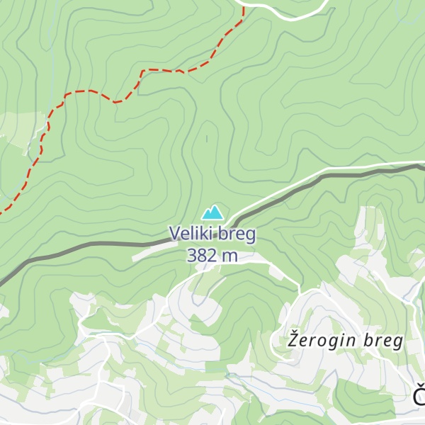 Map of Veliki breg
