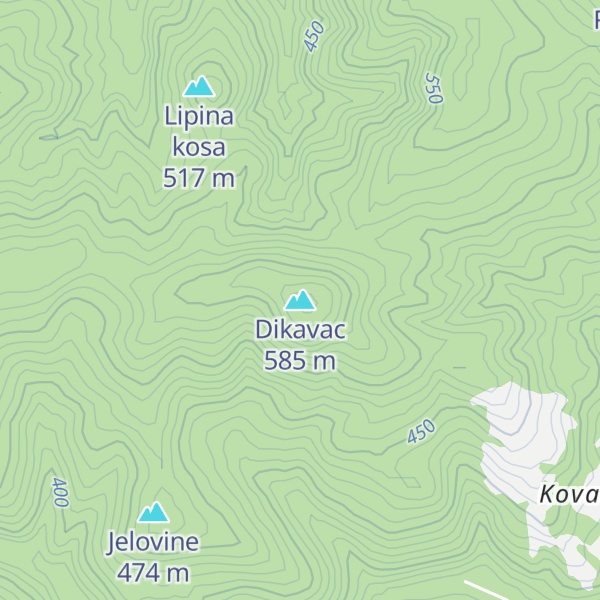 Map of Dikavac