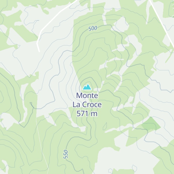 Map of Monte La Croce