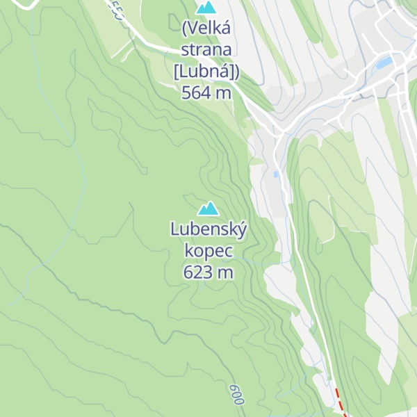 Map of Lubenský kopec