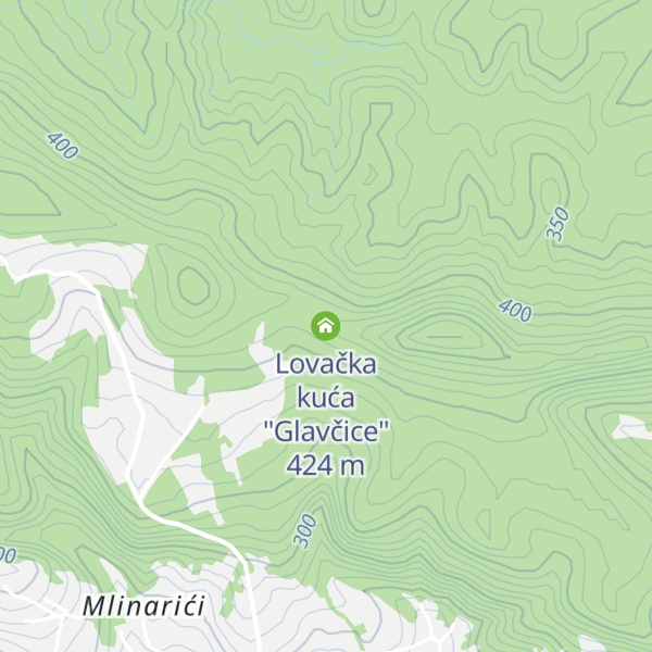 Map of Lovačka kuća "Glavčice"