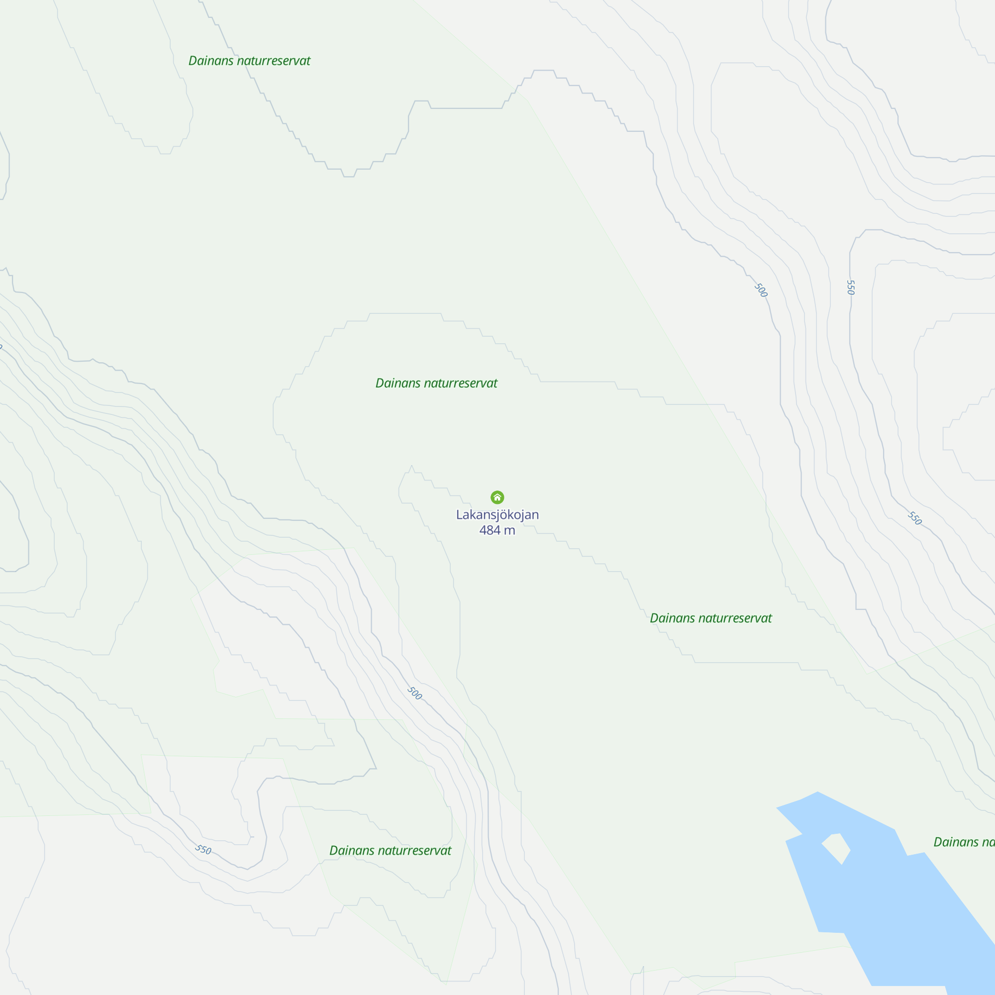 Lakansjökojan map