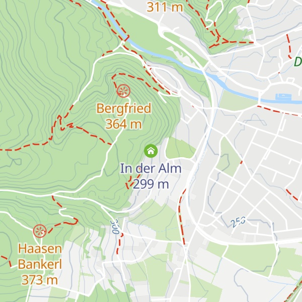 Map of In der Alm