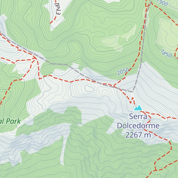 Map of Timpa di Vallepiana