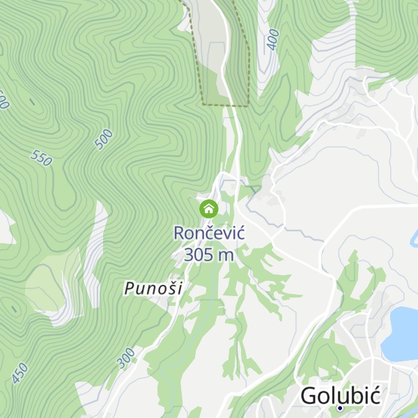 Map of Rončević