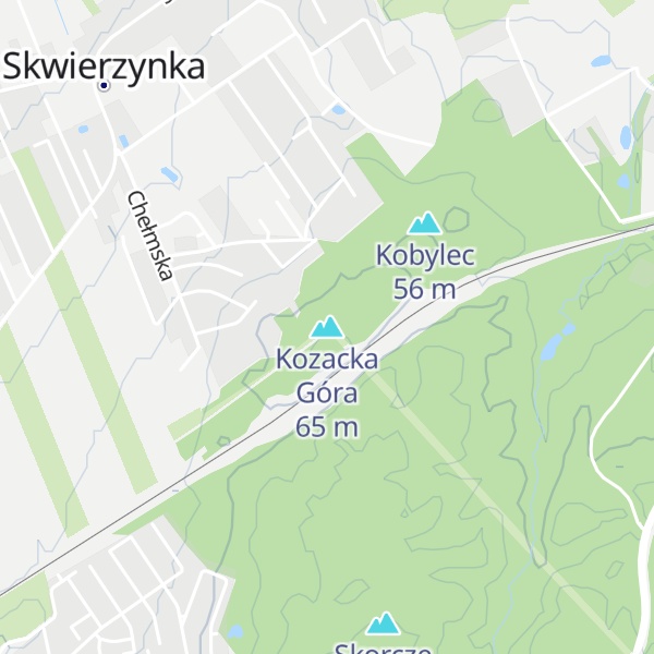 Map of Kozacka Góra