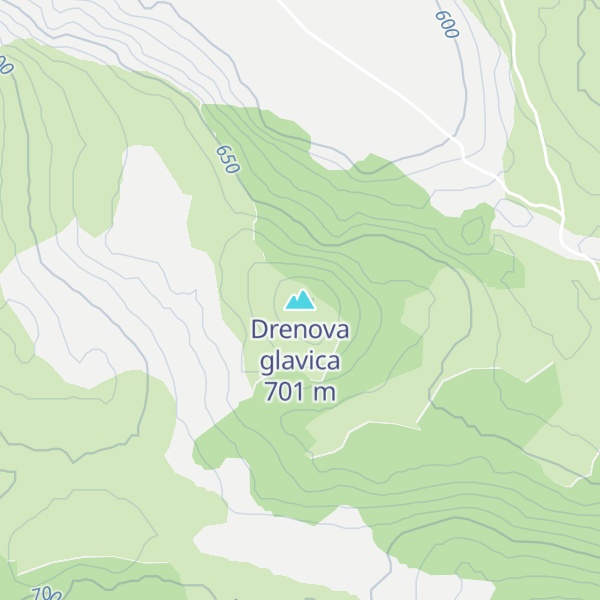 Map of Drenova glavica