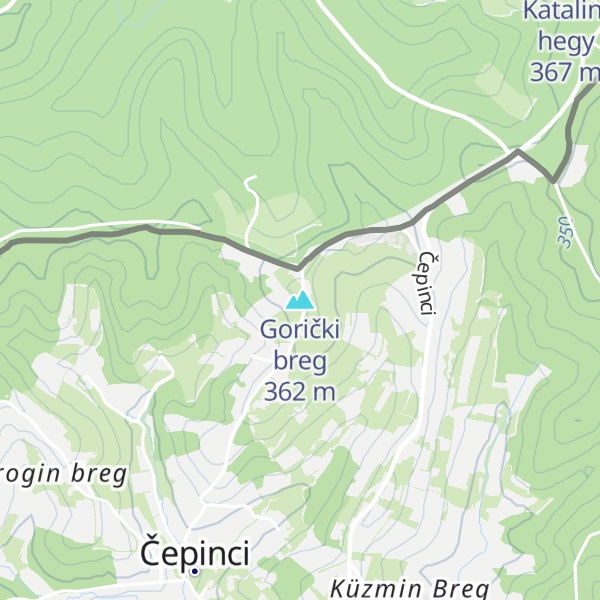 Map of Gorički breg