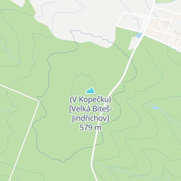 Map of (V Kopečku) [Velká Bíteš-Jindřichov]