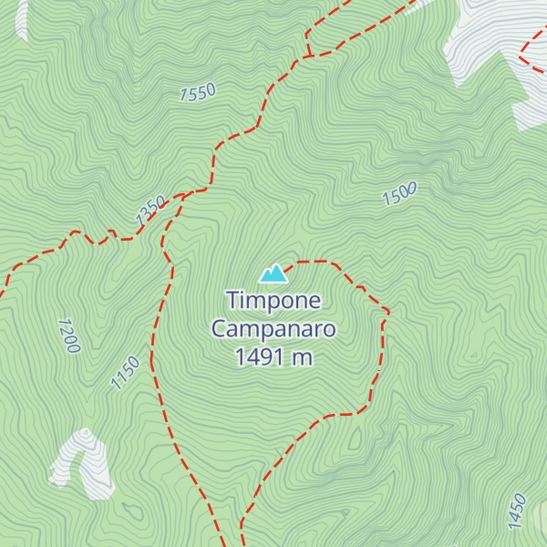 Map of Timpone Campanaro