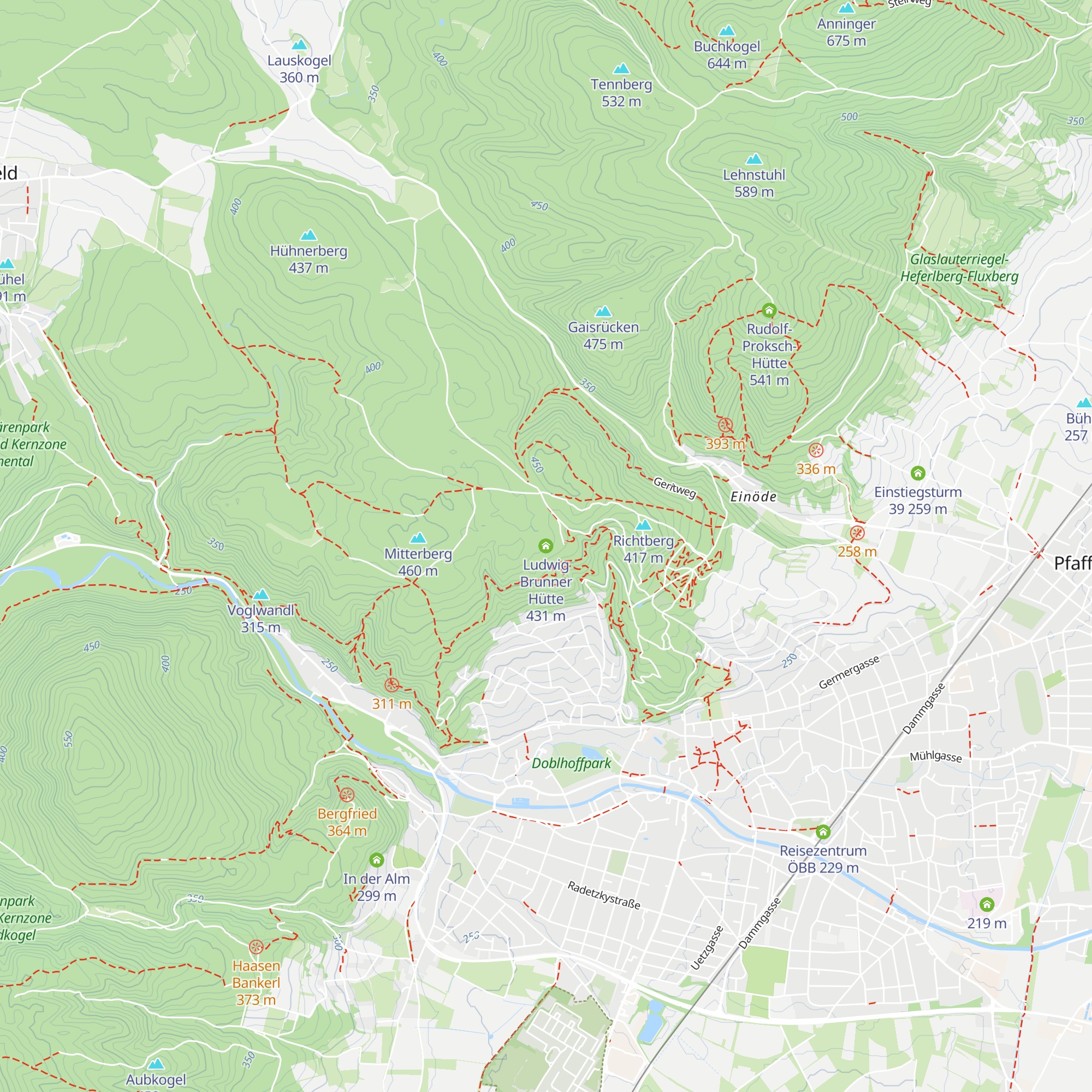 Ludwig Brunner Hütte map