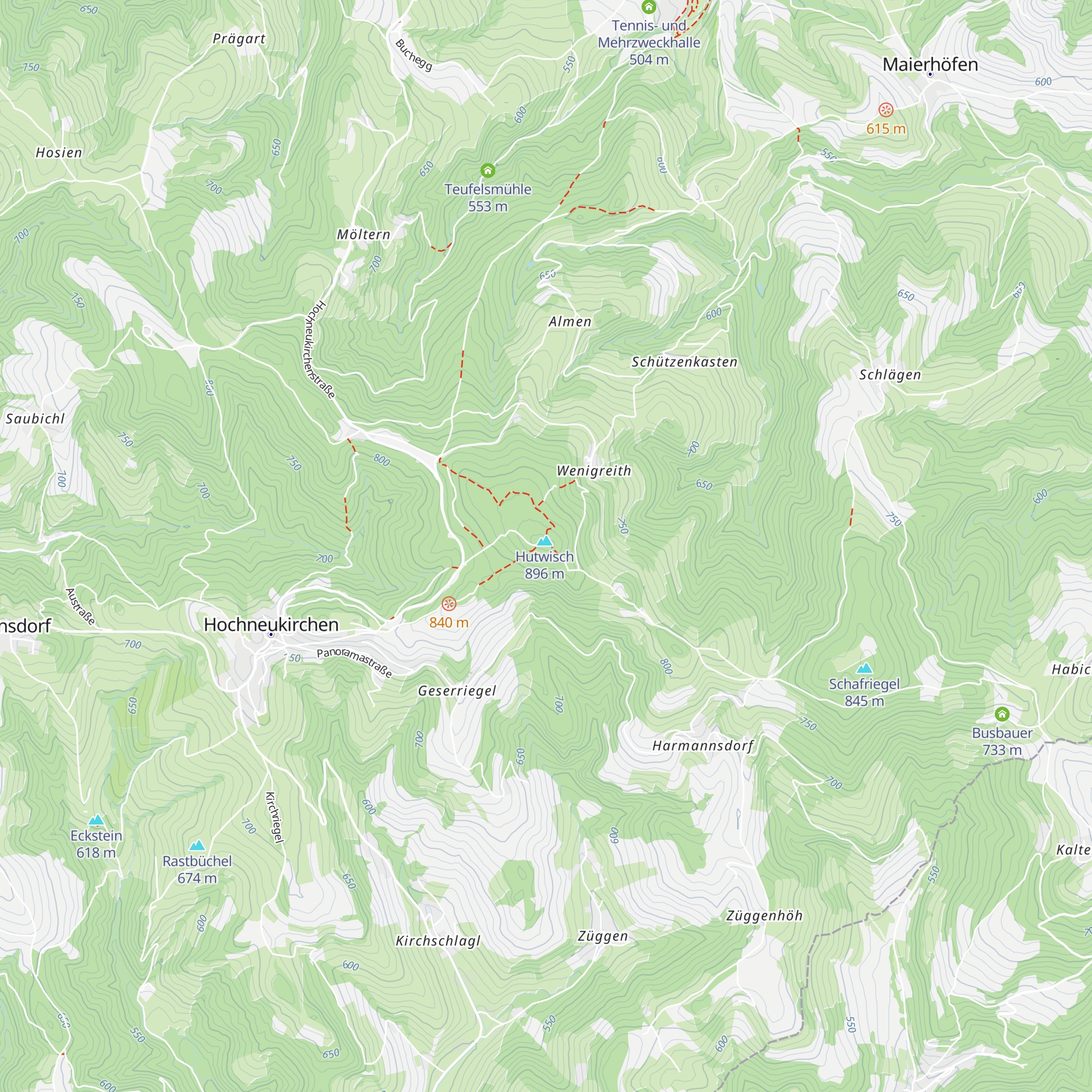 Hutwischhütte map