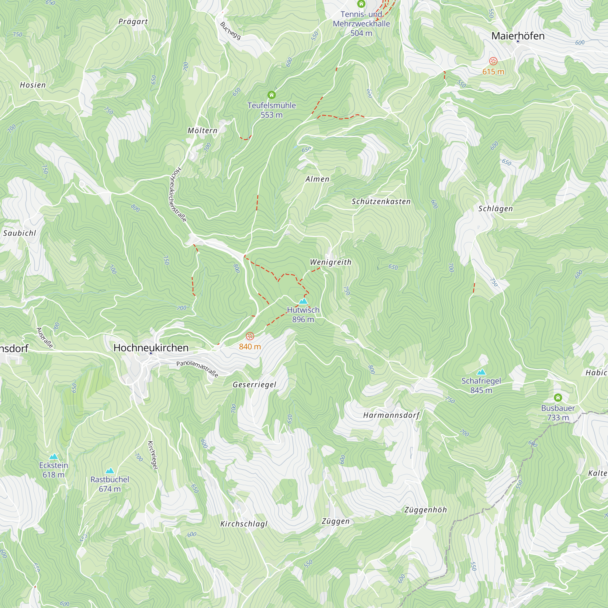 Hutwischhütte map