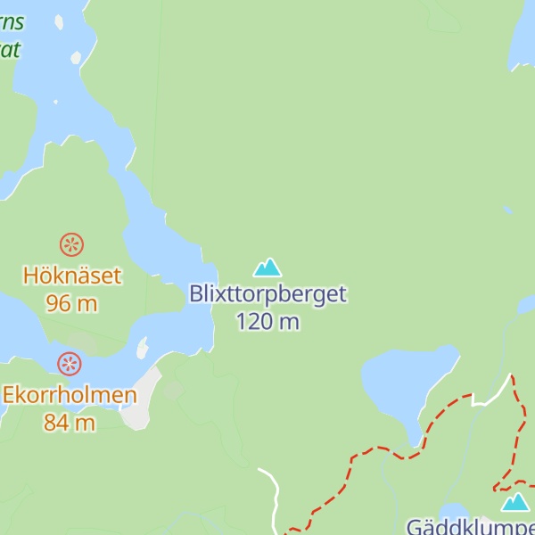Map of Blixttorpberget