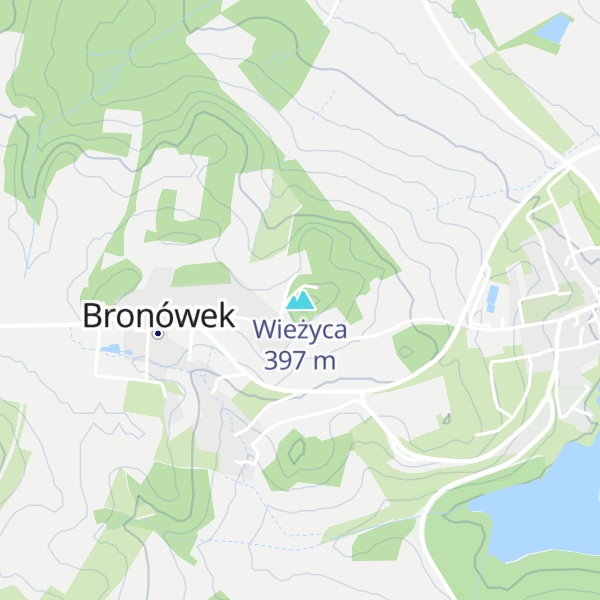 Map of Wieżyca