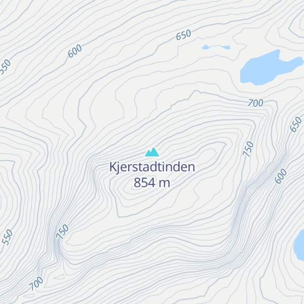Map of Kjerstadtinden