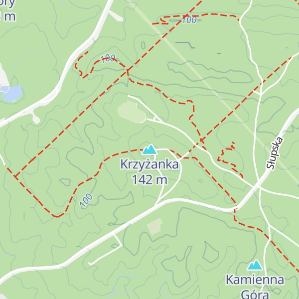 Map of Krzyżanka