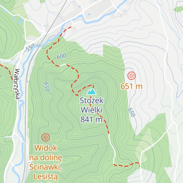 Map of Stożek Wielki