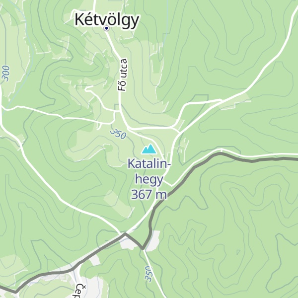Map of Katalin-hegy