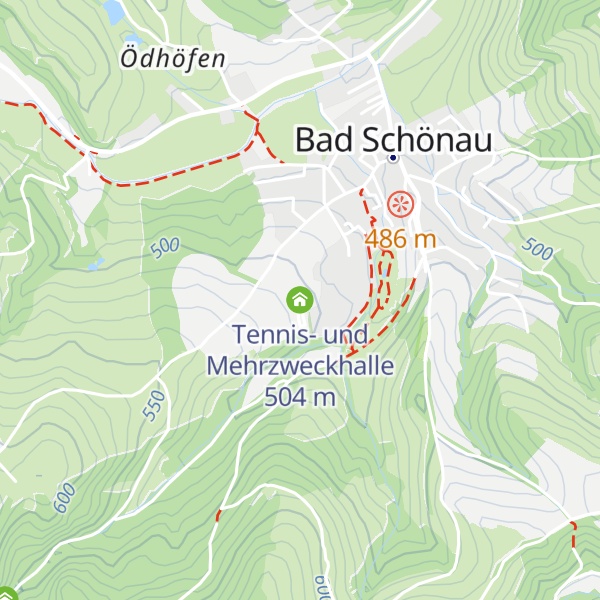 Map of Tennis- und Mehrzweckhalle