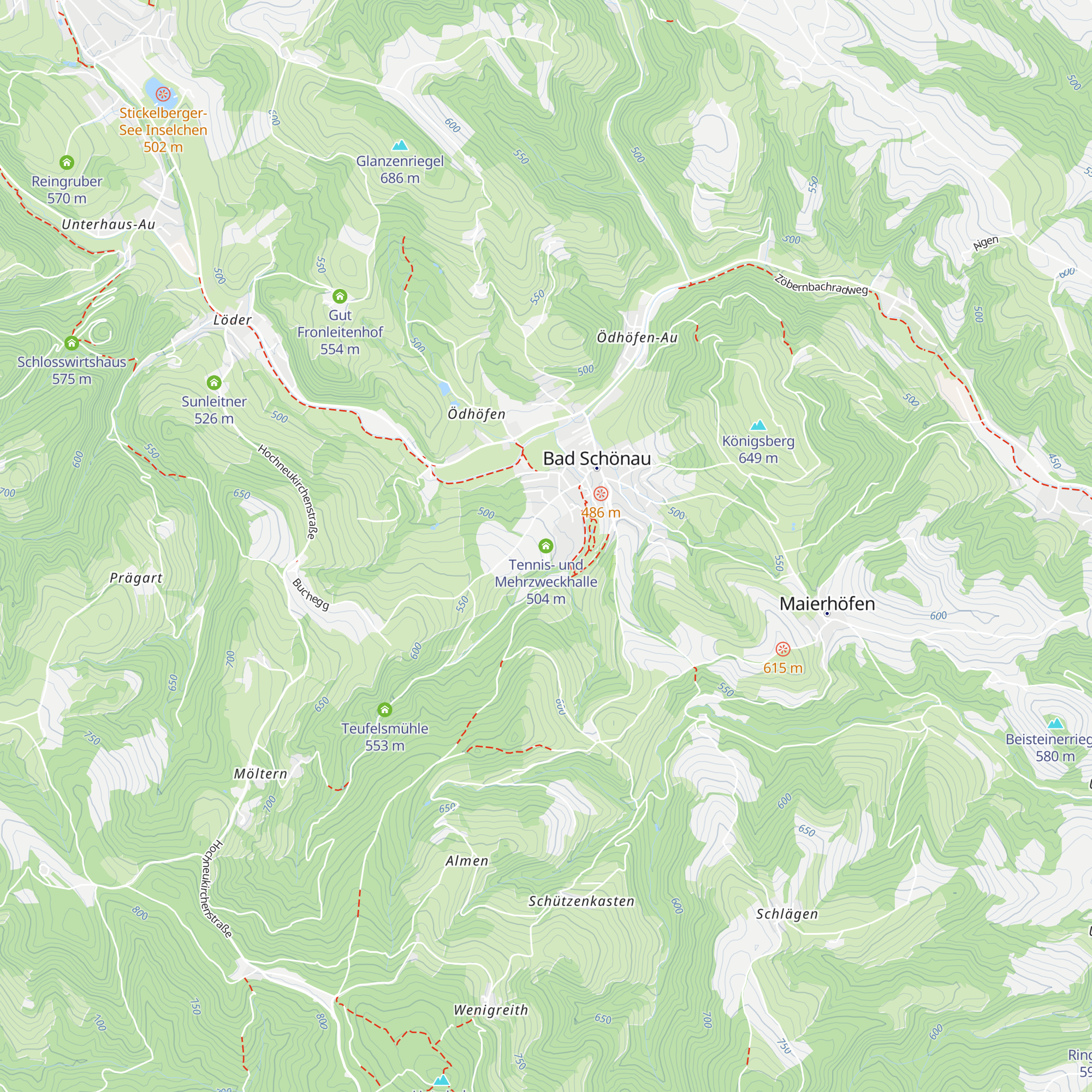 Tennis- und Mehrzweckhalle map