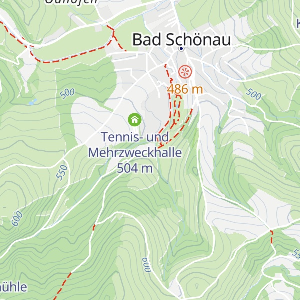 Map of Tennis-Klubhaus Sportunion Bad Schönau
