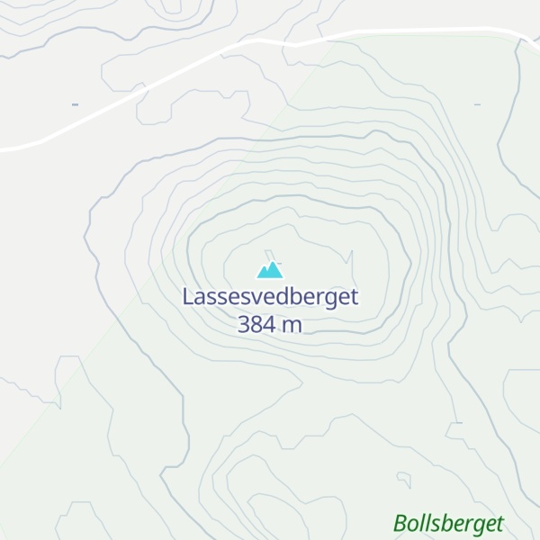 Map of Lassesvedberget