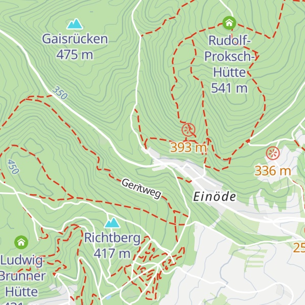 Map of ehem. Einödwirtshaus