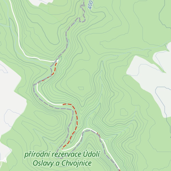 Map of Kozí hřbety