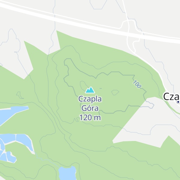 Map of Czapla Góra