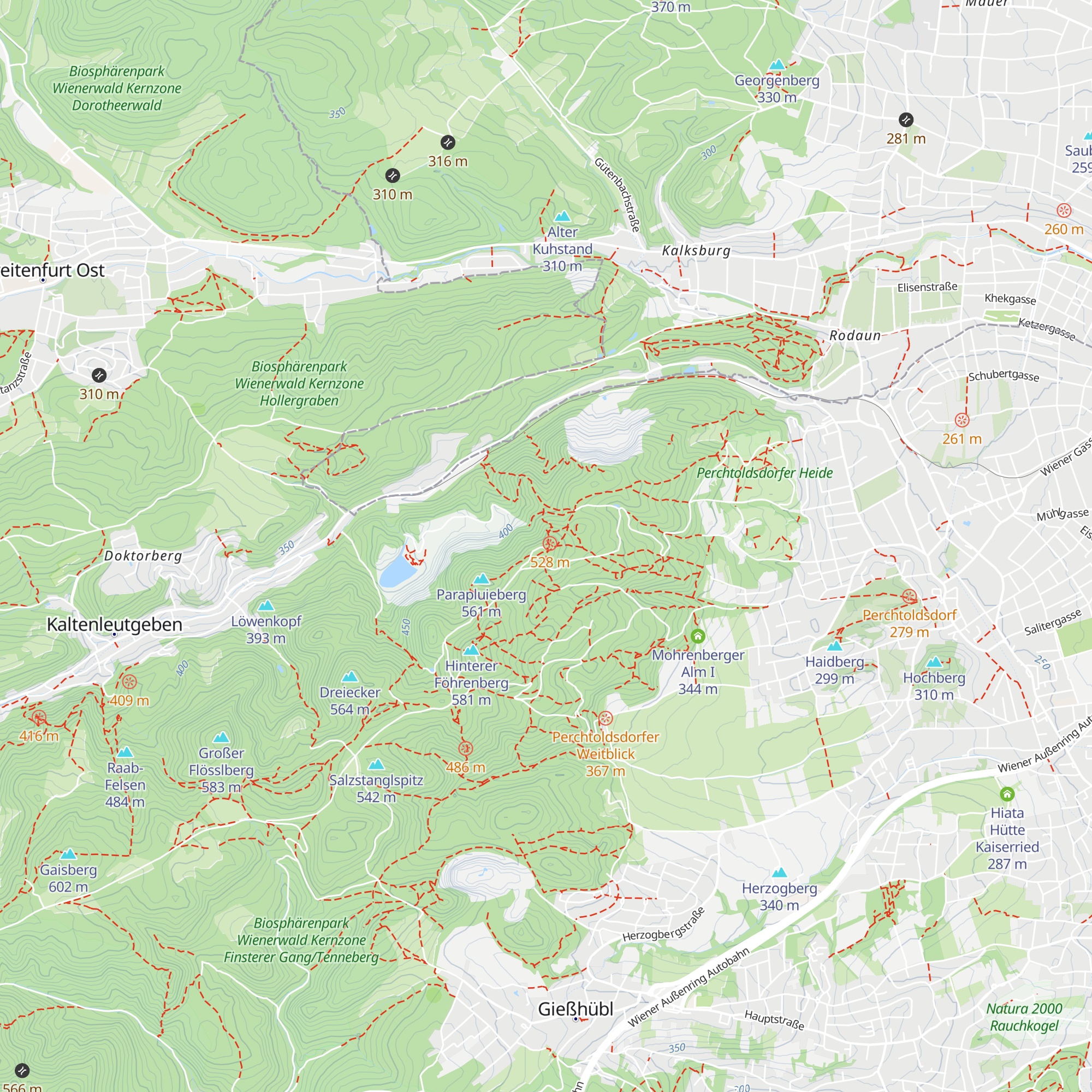 Franz-Ferdinand-Schutzhaus map
