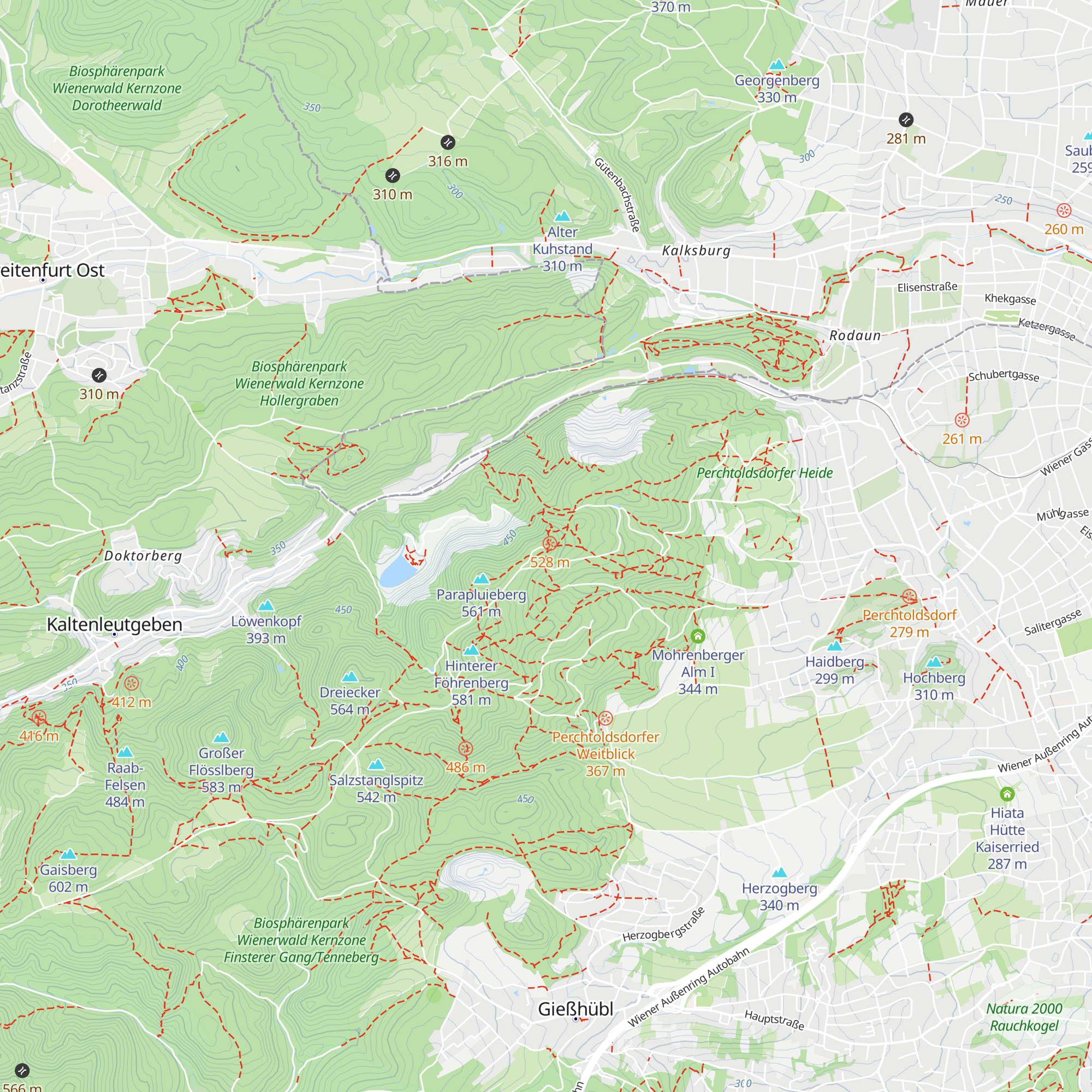 Franz-Ferdinand-Schutzhaus map