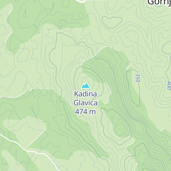 Map of Kadina Glavica