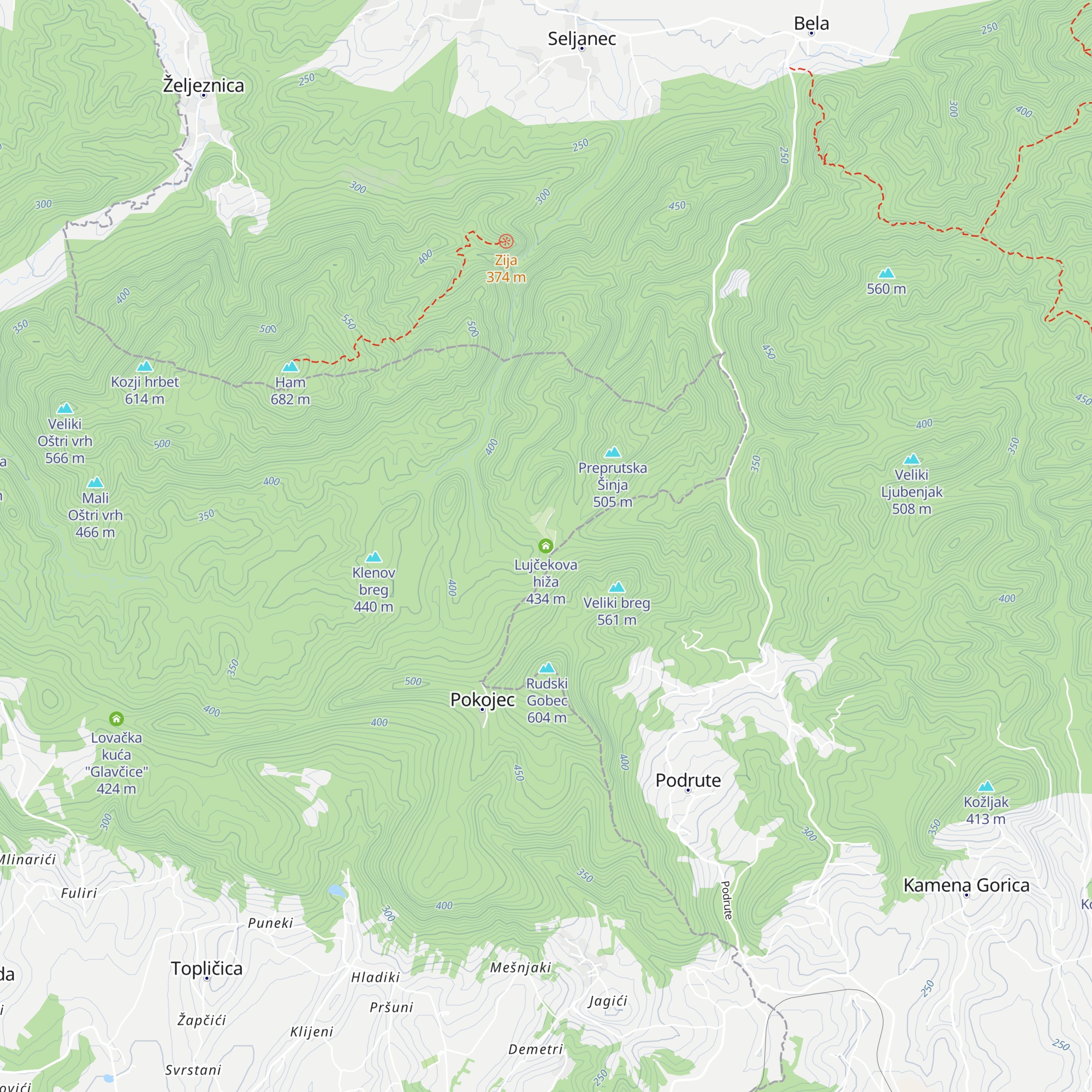 Lujčekova hiža map