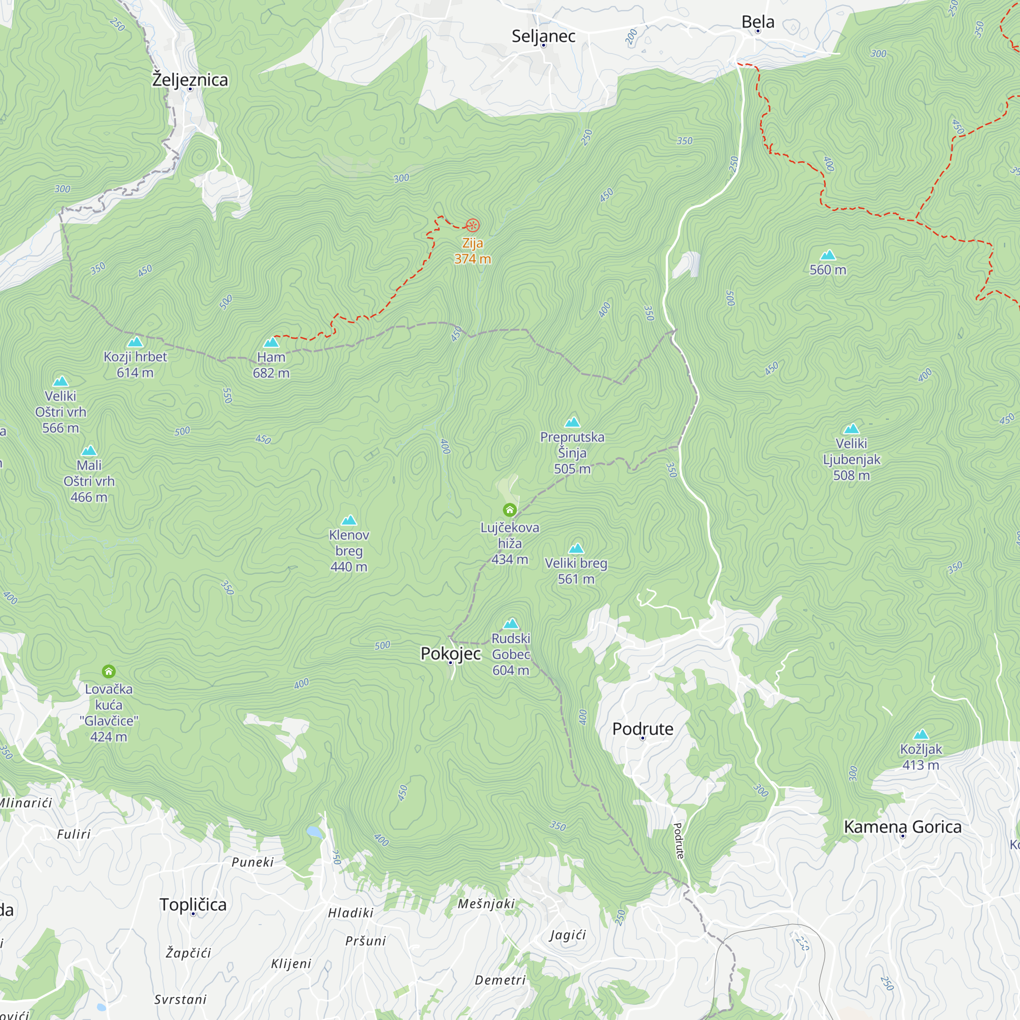 Lujčekova hiža map